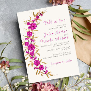 Invitation Fleur de vigne à trompette sauvage violette Jardin
