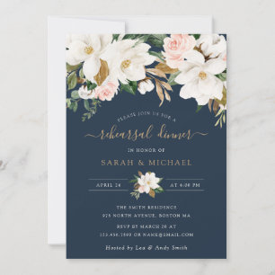 Invitation Fleur Élégant Magnolia Blush