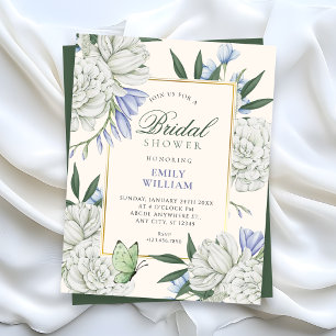 Invitation Fleur élégante douche de mariée
