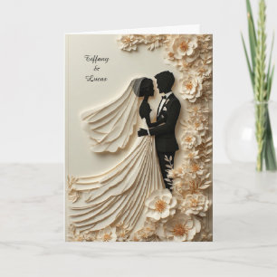 ✨ Invitation Fleur en Papier pour la Fête de Fianç
