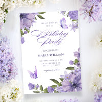 Fleur fleurie violette anniversaire