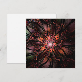 Invitation Fleur imaginaire fractale douce et tendresse