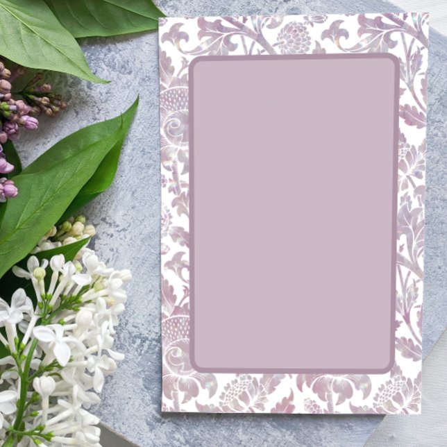 Invitation Fleur mauve vintage (Créateur téléchargé)