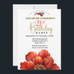 Invitation Fleur moderne rouge et or 21e anniversaire<br><div class="desc">Fleur moderne rouge et or 21e anniversaire Invitation pour les femmes. Il Est Facile De Changer L'Exemple De Texte En Vous Propre En Cliquant Sur Personnaliser. Cliquez Sur Personnaliser/Modifier Avec L'Outil De Création Pour Modifier Le Type De Police, La Couleur De Police, La Taille De Police, Ou Pour Ajouter/Supprimer/Modifier Le...</div>