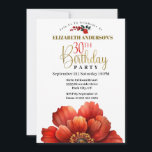 Invitation Fleur moderne rouge et or 30e anniversaire<br><div class="desc">Fleur moderne rouge et or 30e anniversaire Invitation pour les femmes. Il Est Facile De Changer L'Exemple De Texte En Vous Propre En Cliquant Sur Personnaliser. Cliquez Sur Personnaliser/Modifier Avec L'Outil De Création Pour Modifier Le Type De Police, La Couleur De Police, La Taille De Police, Ou Pour Ajouter/Supprimer/Modifier Le...</div>