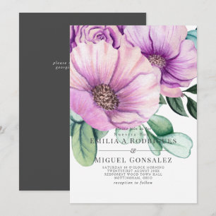 Invitation Fleur Pâle Rustique Mariage Espagnol Nuestra Boda