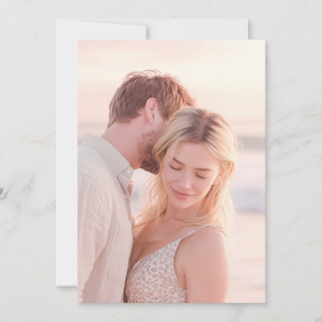 Invitation Fleur pastel sereine Photo (Devant)