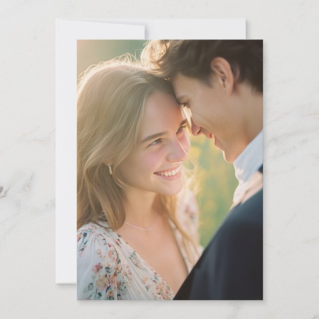 Invitation Fleur pastel sereine photo (Devant)