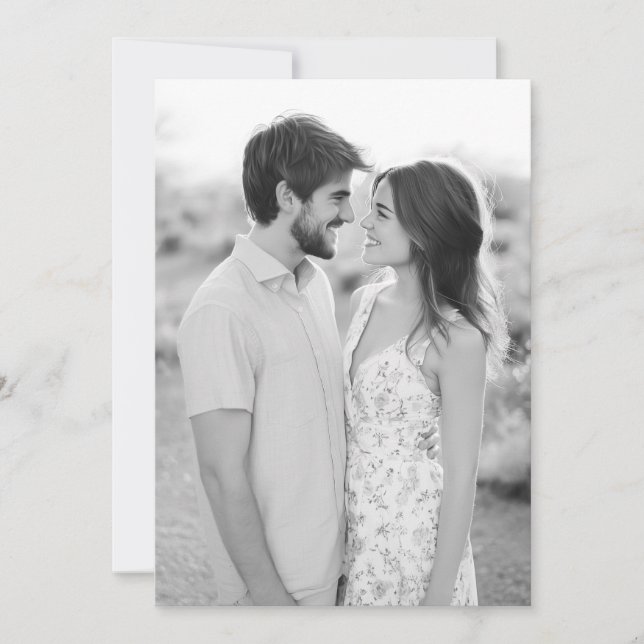 Invitation Fleur pastel sereine photo (Devant)