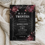 Invitation Fleur RIP 20s 30e anniversaire Mort à ma jeunesse<br><div class="desc">Venez vivre le passage du temps avec notre invitation Floral RIP 20s 30th Birthday "Death to My Youth". Ce design chic et ludique saisit l'essence de l'adieu aux vingt ans insouciants et entre dans une nouvelle ère de sagesse et de célébration. Avec un motif floral élégant combiné à une typographie...</div>
