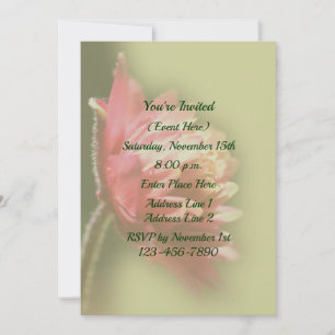 Invitation Fleur rouge