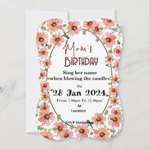 Invitation Fleur sauvage