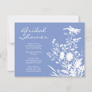 Invitation Fleur sauvage à la douche nuptiale