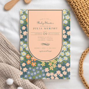 Invitation Fleur sauvage Arch Garden Baby shower