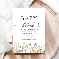 Fleur sauvage Baby in Bloom Boho Baby shower