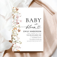 Fleur sauvage Baby in Bloom Boho Baby shower