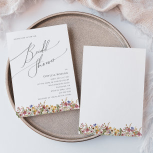 Invitation Fleur sauvage coloré   Fête des mariées de champ