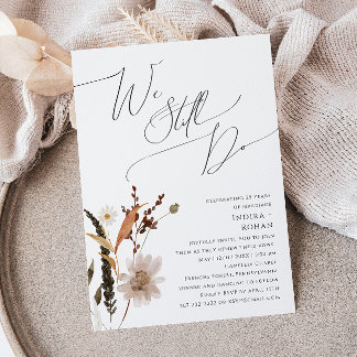 Invitation Fleur sauvage d'automne Boho | Nous Continuons À V
