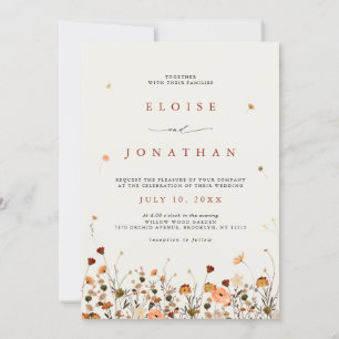 Invitation Fleur sauvage d'automne Jardin Botanique QR Code M