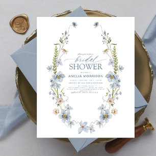 Invitation Fleur sauvage de douche nuptiale Budget