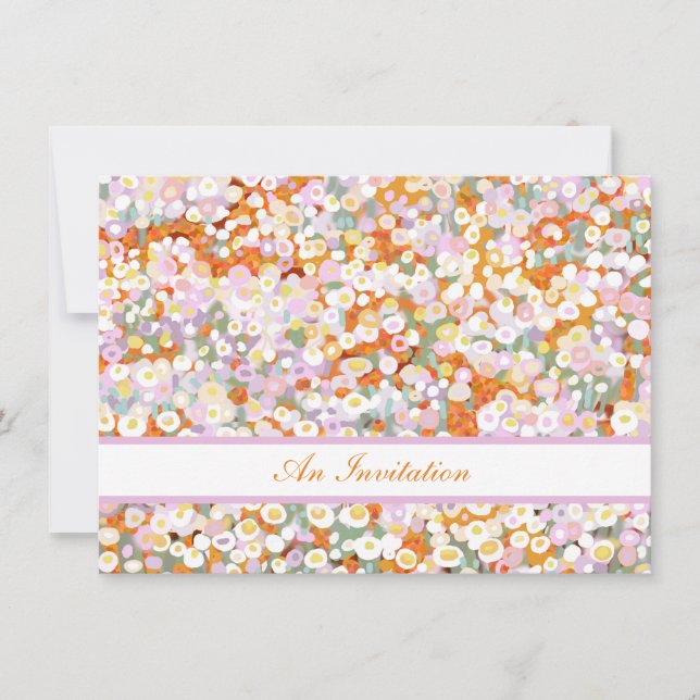 Invitation Fleur sauvage de la marguerite australienne (Devant)