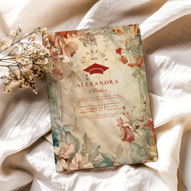 Invitation Fleur sauvage de Terracotta (Créateur téléchargé)