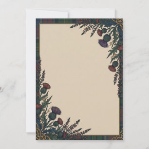 Invitation Fleur Sauvage des Highlands Texte Perso