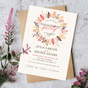 Invitation Fleur sauvage Fern Champagne Foliage