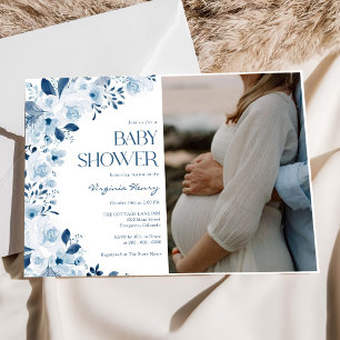 Invitation Fleur sauvage Floral Baby shower photo