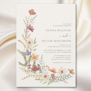 Invitation Fleur sauvage Floral Mariage