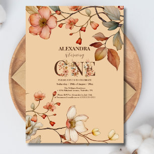 Invitation Fleur sauvage Garden Party 1er anniversaire