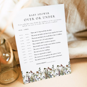 Invitation Fleur sauvage HEIDI Boho au-dessus ou au-dessous d