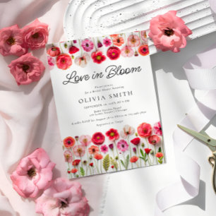 Invitation Fleur sauvage Love In Bloom Photo Fête des mariées