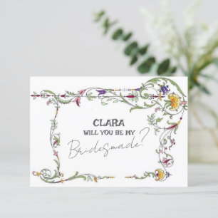 Invitation Fleur sauvage Mariage Rustic Country Bridesmade
