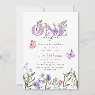 Invitation Fleur sauvage Onedering Floral Premier anniversair