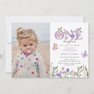 Invitation Fleur sauvage Onedering Floral Premier anniversair