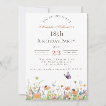 Fleur sauvage Pink Purple Garden Party 18e anniver