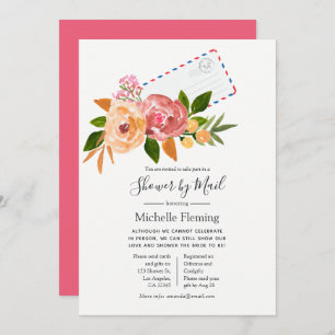 Invitation Fleur sauvage Printemps nuptiale ou Baby shower pa
