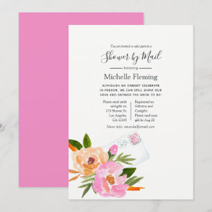 Invitation Fleur sauvage Printemps nuptiale ou Baby shower pa