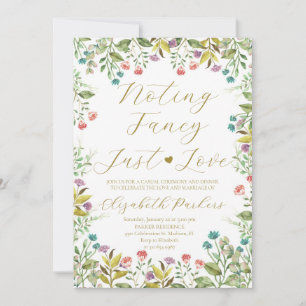 Invitation Fleur sauvage Rien De Fancy Just Love Elopement