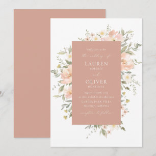 Invitation Fleur sauvage Romance