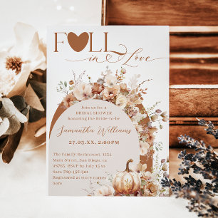 Invitation Fleur sauvage rustique Boho Fête des mariées d'aut