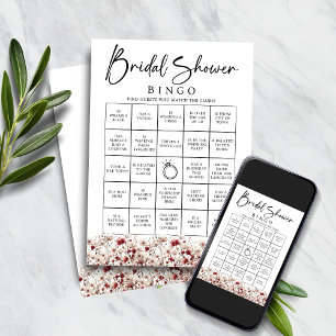 Invitation Fleur sauvage Trouver Fête des mariées invité Jeu