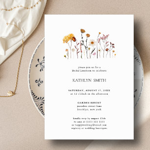 Invitation Fleur sauvage Whimsical Boho Mariage Déjeuner nupt