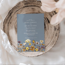 Fleur sauvage Whimsy Dusty Blue Boho Mariage