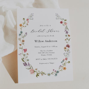 Invitation fleur sauvage Wreath Bridal Show