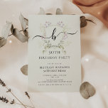 Invitation Fleur sauvage Wreath Elégant 50e anniversaire<br><div class="desc">Guirlande fleur sauvage Élégante 50e anniversaire Invitation Capturez l'esprit d'un jardin fleuri avec cette guirlande Fleur sauvage Élégante 50e anniversaire Invitation. Un mélange harmonieux de fleurs sauvages d'aquarelle dans des tons vert sauge, rose et bleu sereins rayonne de la fraîcheur du printemps. Le monogramme sophistiqué ajoute une touche personnalisée à...</div>