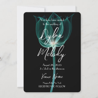 Invitation Fleur X-Ray personnalisée