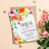 Invitation Fleurie Aquarelle pour Tout Événement