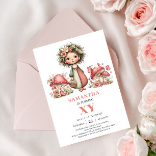 Invitation Fleurie Rose pour le 4ème Anniversaire